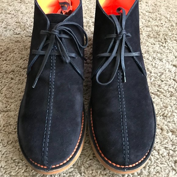 Louis Vuitton Men's Navy Suede Boots- - Picture 1 of 16